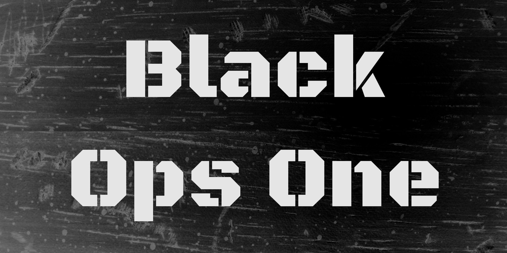 Black Ops One Font – DevTemplates